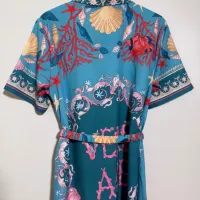 $92.00 USD Versace Dresses Short Sleeved For Women #1454443