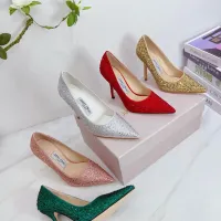 $118.00 USD Jimmy Choo High-Heeled Shoes For Women #1454449