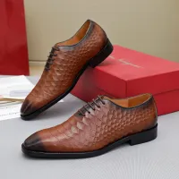 $92.00 USD Salvatore Ferragamo Leather Shoes For Men #1454973