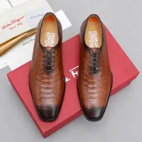 $92.00 USD Salvatore Ferragamo Leather Shoes For Men #1454973