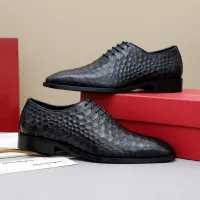 $92.00 USD Salvatore Ferragamo Leather Shoes For Men #1454975