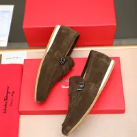 $92.00 USD Salvatore Ferragamo Leather Shoes For Men #1455657