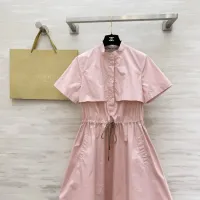 $135.00 USD Burberry Dresses Short Sleeved For Women #1458145