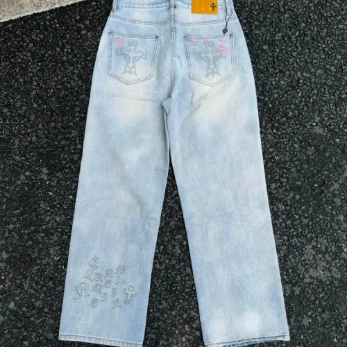 Replica Chrome Hearts Jeans For Men #1459317 $60.00 USD for Wholesale