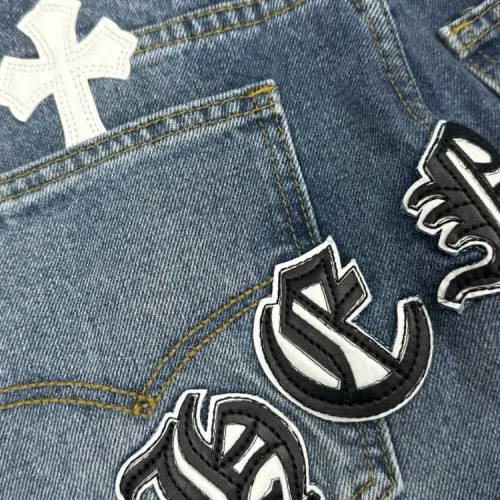 Replica Chrome Hearts Jeans For Men #1459322 $60.00 USD for Wholesale
