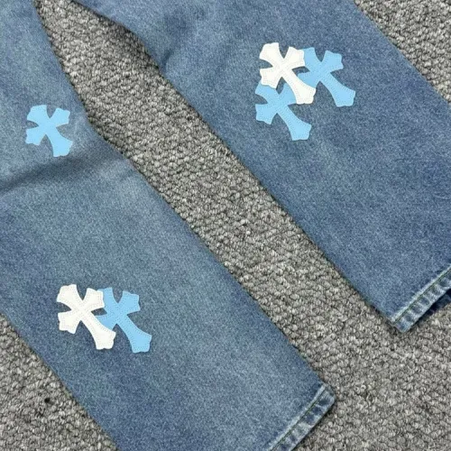Replica Chrome Hearts Jeans For Men #1459323 $60.00 USD for Wholesale