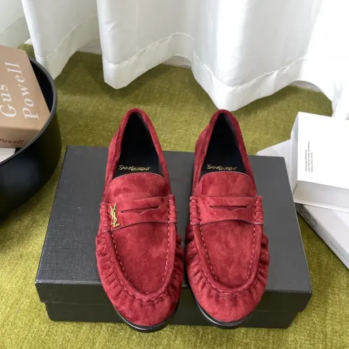 Yves Saint Laurent YSL Leather Shoes For Women #1461653