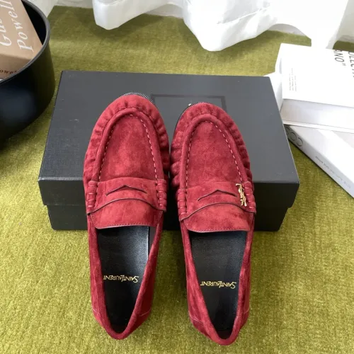 Replica Yves Saint Laurent YSL Leather Shoes For Women #1461653 $118.00 USD for Wholesale