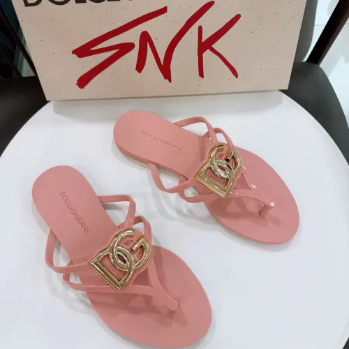 Replica Dolce & Gabbana D&G Slippers For Women #1461740 $56.00 USD for Wholesale