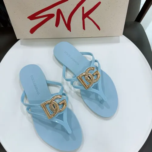 Replica Dolce & Gabbana D&G Slippers For Women #1461741 $56.00 USD for Wholesale