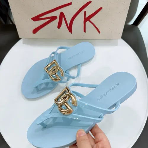 Replica Dolce & Gabbana D&G Slippers For Women #1461741 $56.00 USD for Wholesale