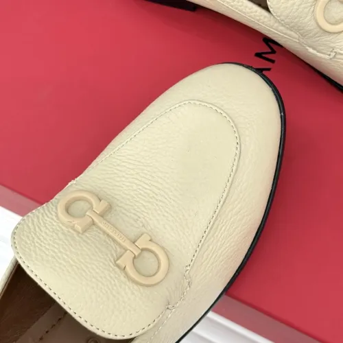 Replica Salvatore Ferragamo Leather Shoes For Women #1461912 $112.00 USD for Wholesale
