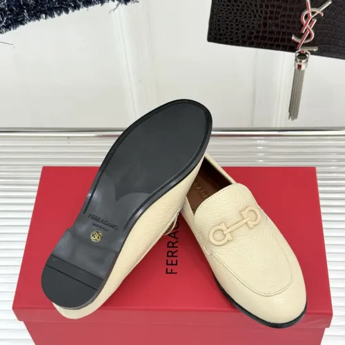 Replica Salvatore Ferragamo Leather Shoes For Women #1461912 $112.00 USD for Wholesale