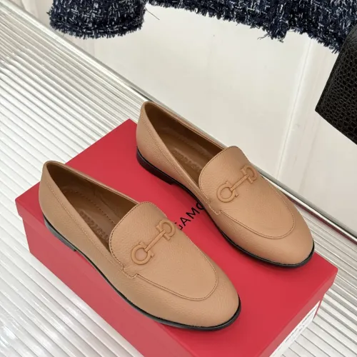 Salvatore Ferragamo Leather Shoes For Women #1461913