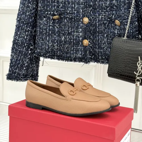 Replica Salvatore Ferragamo Leather Shoes For Women #1461913 $112.00 USD for Wholesale