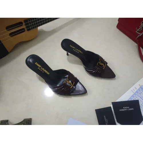 Replica Yves Saint Laurent YSL Slippers For Women #1462243 $98.00 USD for Wholesale