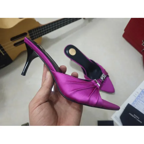 Replica Yves Saint Laurent YSL Slippers For Women #1462245 $98.00 USD for Wholesale