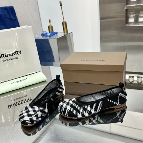 Replica Burberry Flat Shoes For Women #1462807 $76.00 USD for Wholesale