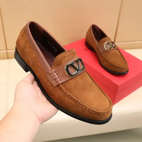 Replica Valentino Leather Shoes For Men #1463084 $85.00 USD for Wholesale