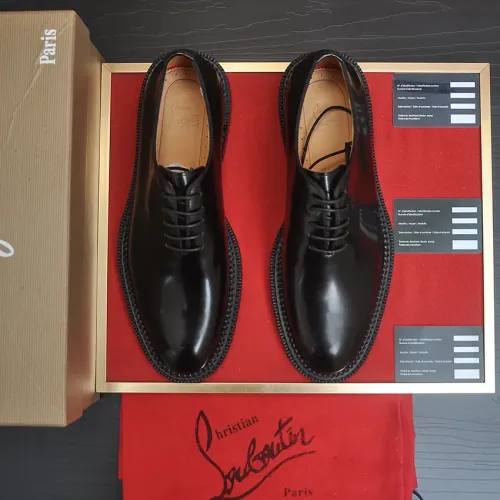 Replica Christian Louboutin Leather Shoes For Men #1463185 $115.00 USD for Wholesale