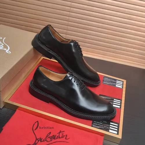 Replica Christian Louboutin Leather Shoes For Men #1463185 $115.00 USD for Wholesale