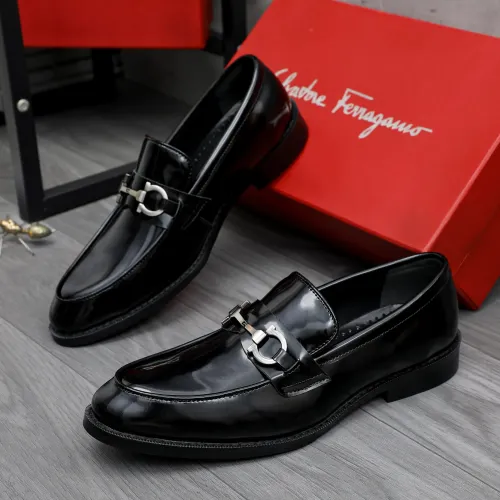 Salvatore Ferragamo Leather Shoes For Men #1463288