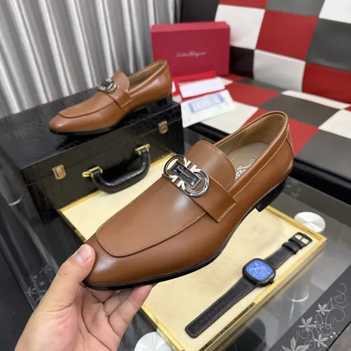 Salvatore Ferragamo Leather Shoes For Men #1463610