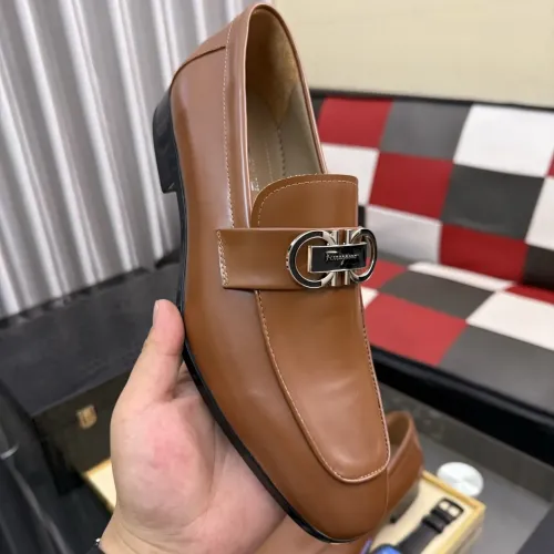 Replica Salvatore Ferragamo Leather Shoes For Men #1463610 $108.00 USD for Wholesale