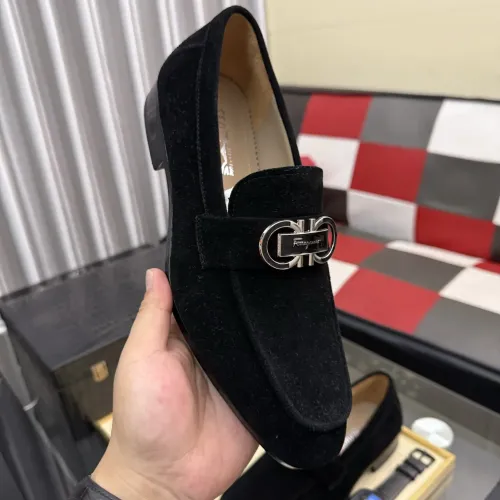 Replica Salvatore Ferragamo Leather Shoes For Men #1463618 $108.00 USD for Wholesale