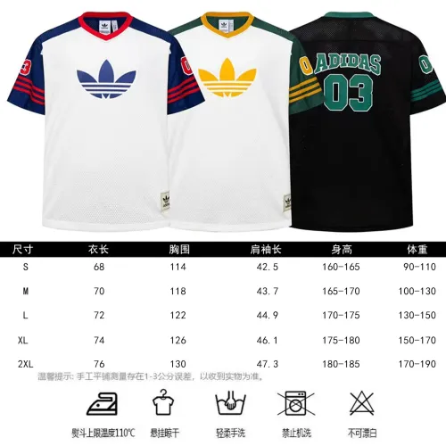 Replica Adidas T-Shirts Short Sleeved For Unisex #1464171 $36.00 USD for Wholesale