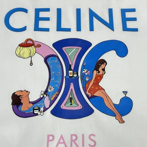 Replica Celine T-Shirts Short Sleeved For Unisex #1464269 $72.00 USD for Wholesale