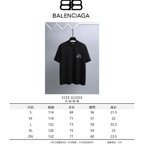 Replica Balenciaga T-Shirts Short Sleeved For Unisex #1464445 $39.00 USD for Wholesale