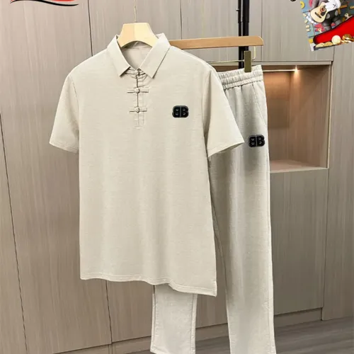 Balenciaga Fashion Tracksuits Short Sleeved For Men #1465112