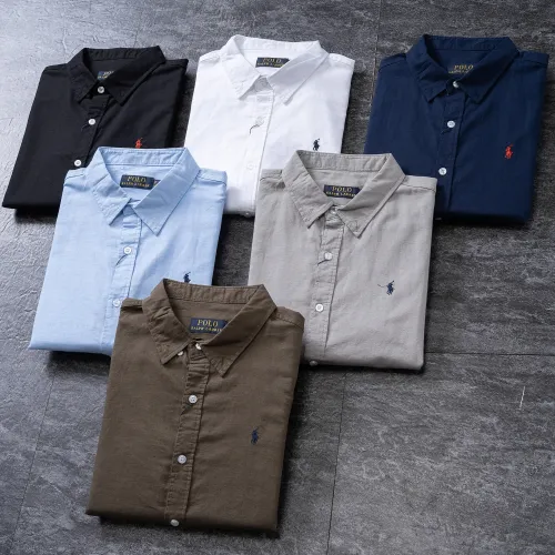 Replica Ralph Lauren Polo Shirts Long Sleeved For Men #1470573 $40.00 USD for Wholesale