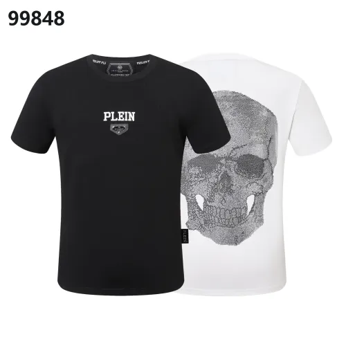 Replica Philipp Plein PP Oversize T-Shirts Short Sleeved For Men #1470655 $38.00 USD for Wholesale