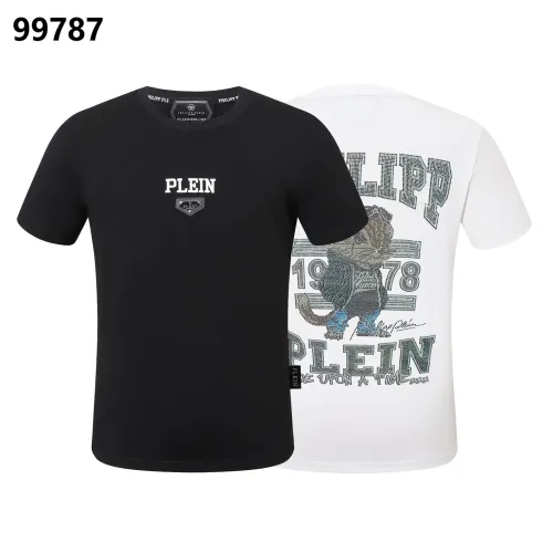 Replica Philipp Plein PP Oversize T-Shirts Short Sleeved For Men #1470700 $38.00 USD for Wholesale