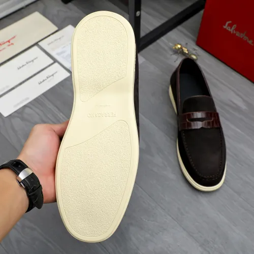Replica Salvatore Ferragamo Leather Shoes For Men #1471047 $100.00 USD for Wholesale