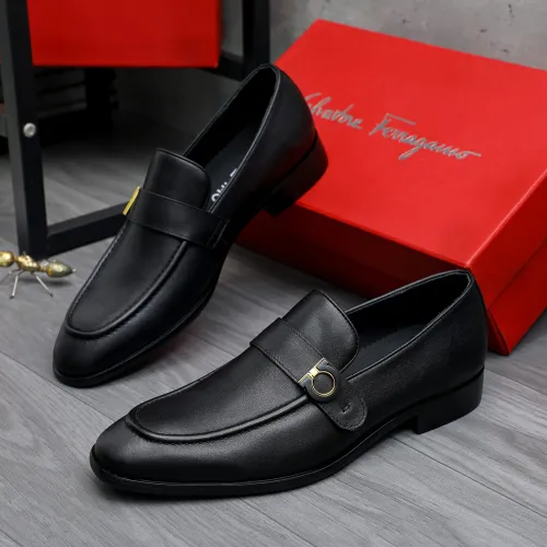 Salvatore Ferragamo Leather Shoes For Men #1471061