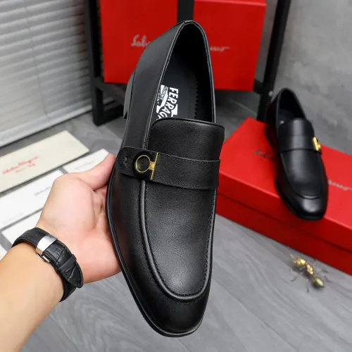 Replica Salvatore Ferragamo Leather Shoes For Men #1471061 $96.00 USD for Wholesale