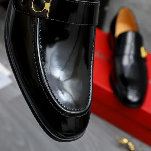 Replica Salvatore Ferragamo Leather Shoes For Men #1471063 $96.00 USD for Wholesale