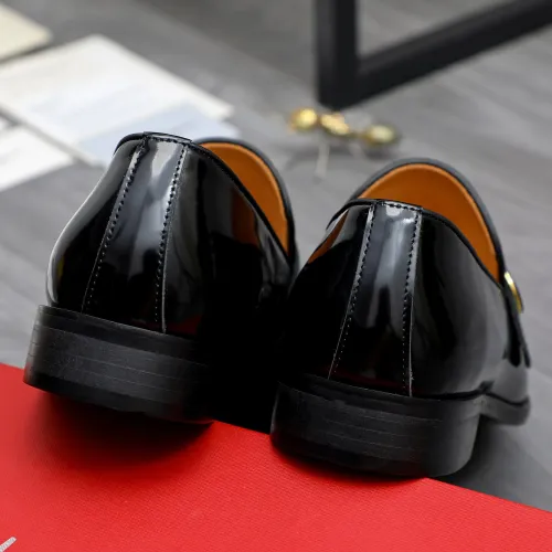 Replica Salvatore Ferragamo Leather Shoes For Men #1471063 $96.00 USD for Wholesale