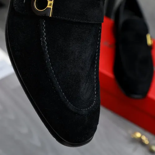 Replica Salvatore Ferragamo Leather Shoes For Men #1471064 $96.00 USD for Wholesale