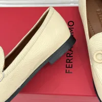 $112.00 USD Salvatore Ferragamo Leather Shoes For Women #1461912
