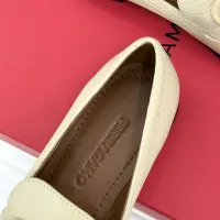 $112.00 USD Salvatore Ferragamo Leather Shoes For Women #1461912