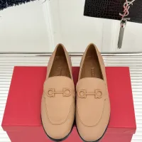 $112.00 USD Salvatore Ferragamo Leather Shoes For Women #1461913