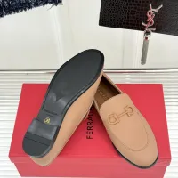$112.00 USD Salvatore Ferragamo Leather Shoes For Women #1461913