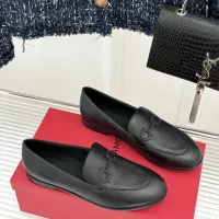 $112.00 USD Salvatore Ferragamo Leather Shoes For Women #1461914