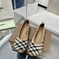 $76.00 USD Burberry Flat Shoes For Women #1462806