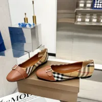 $85.00 USD Burberry Flat Shoes For Women #1462845