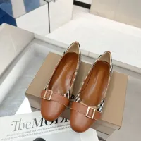 $85.00 USD Burberry Flat Shoes For Women #1462847